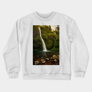 Horsetail Falls - 1 © Crewneck Sweatshirt